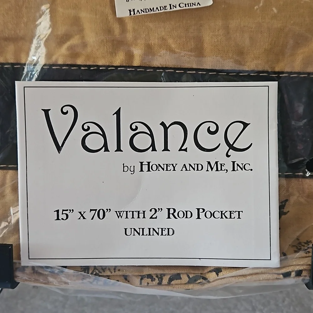 NWT Honey and Me Valance Pocket Rod 